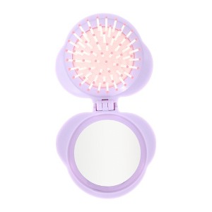 Unique Bargains Cute Foldable Airbag Mirror Comb 1 Pc - 1 of 4