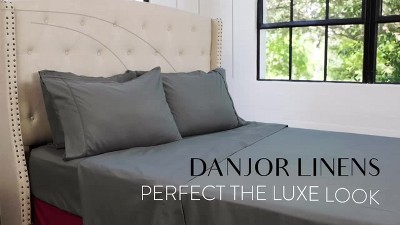 Gray Queen Size Microfiber 3-Piece Duvet Cover Set