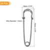 Unique Bargains Metal DIY Blankets Crafts Brooch Making Home Sewing Large Safety Pins 24 Pcs - 2 of 4