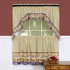 GoodGram Happy Chef Rod Pocket Kitchen Curtain Tier & Swag Valance Set - image 2 of 3