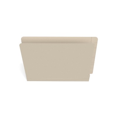 HITOUCH BUSINESS SERVICES Reinforced Pressboard End Tab Classification Folder Ltr Manila 100/BX