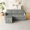 NicBex Modern Pull Out Sofa Bed Corduroy Convertible Sleeper Sofa with Storage Chaise, Cup Holders and USB Port for Living Room - 3 of 4