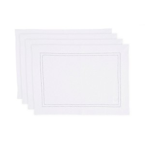 Solino Home Linen Double Hemstitch Placemats - 1 of 4