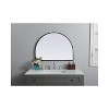 Elegant Lighting Metal Frame Arch Mirror 33x24 Inch in Black - 2 of 4