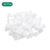 Unique Bargains Anti-Slip Plastic Furniture Feet Sliders with Glide Nail - 3 of 4