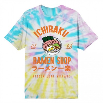 Adult Naruto Ichiraku Ra Shop Tie-Dye T-Shirt