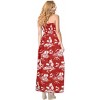 LA LEELA Women's Tube Dress Long Flowy Boho One Size Coral Island - 3 of 4