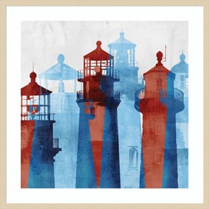 Amanti Art Lighthouse I  by Edward Selkirk Wood Framed Wall Art Print - 1 of 4