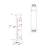 SEVOBAL Utility Storage Shelves Compact 2 Shelf Storage Unit for Bathroom Essentials Towels or Decor, White, 5.1"*6.5"*28" - 2 of 4