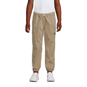 Lands' End Kids Iron Knee Pull On Pattern Stretch Woven Jogger - 1 of 4