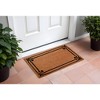 HomeRoots 18" X 30" Brown and Black Coir Scrollwork Outdoor Door Mat - 2 of 4