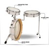 DW Performance Series 3-Piece Low Pro Travel Shell Pack White Marine Pearl - 2 of 4