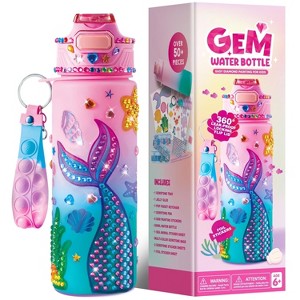 Joyfy Mermaid DIY Water Bottle Kits for Kids, Gem Diamond Painting Crafts, Arts and Crafts, Creative Birthday Christmas Gift for Girls Age 6+ - 1 of 4