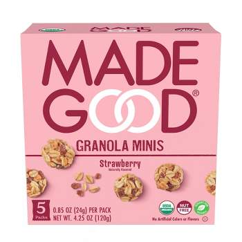 MadeGood Strawberry Granola Minis - 5ct/4.25oz