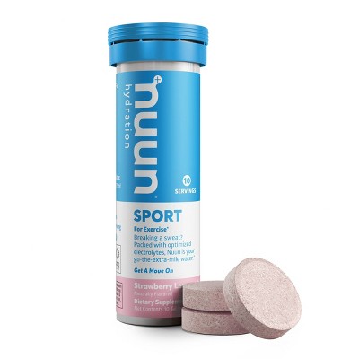 nuun Hydration Sport Drink Vegan Tabs - Strawberry Lemonade 10ct