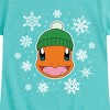 Girls' - Pokémon - Charmander Snowflakes Fitted Short Sleeve Graphic T-Shirt - 2 of 4