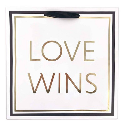 Medium Square 'Love Wins' Gift Bag - Spritz™