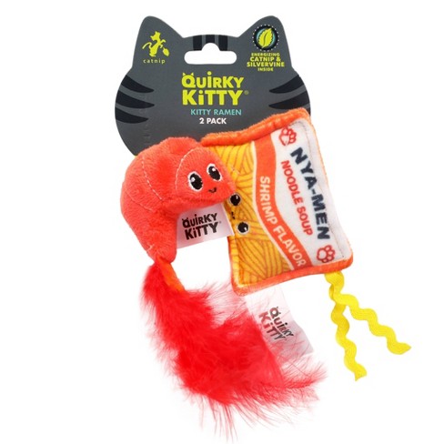 Quirky Kitty Ramen Cat Toy - 2pk : Target