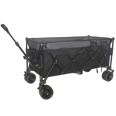 VYNXARIA Heavy-Duty Foldable Utility Wagon£¬480lbs Capacity, Black and Gray