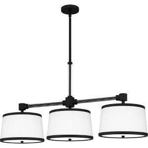Quoizel Lighting Kylen 3 - Light Chandelier in  Matte Black - 1 of 4