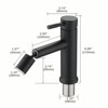Chery Life Silver Single Handle Bathroom Sink Faucet with 360° Rotating Aerator - 3 of 4