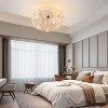POWLIG 19.69" Farmhouse Boho Ceiling Fan with 4-Light Included - Reversible Motor, Caged Design, Remote Control for Bedroom, Living Room, Porch - 3 of 4