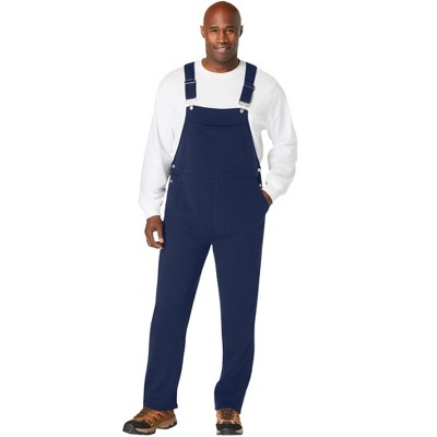 Kingsize Men's Big & Tall Fleece Overalls - L, Blue : Target