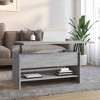 vidaXL Coffee Table White Engineered Wood Medium Coffee Table - 2 of 4