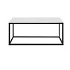 Modern Faux Marble Open-Box Metal Frame Coffee Table - Faux White Marble - 3 of 4