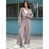 ATHLECHIC Women's Outfits Tracksuits Casual Cropped Hoodie Wide Leg Pants Travel Workout Lounge 2 Piece Sets - 2 of 4