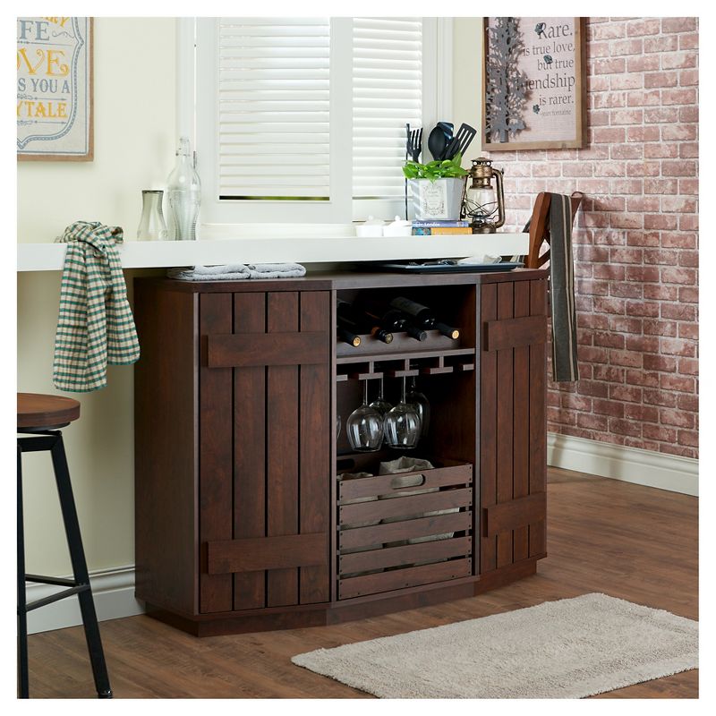 Candy Plank Inspired Dining Buffet with Removable Crate Vintage Walnut - HOMES: Inside + Out, 3 of 9