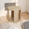 Etelifrank Circular Rustic Dining Table with Storage Shelf - Solid Wood Construction - 3 of 4