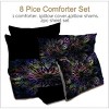 Hachikiko Bohemian King Comforter Set 8-Piece - Colorful Galaxy Mandala Bedding with Sheets & Sham (All Season Microfiber Set) - 2 of 4
