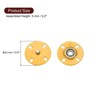 Unique Bargains Alloy Invisible Durable High Hardness Buckle Fasteners Press Studs Buttons 5 Pcs - 2 of 4
