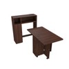 VYNXARIA Multifunctional Folding Dining Table with Wall-Mounted Sideboard & Storage for Small Apartments - 3 of 4