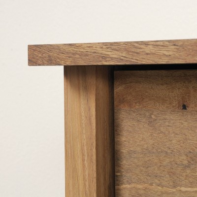 Sindoori Mango 4-Drawer Chest with Herringbone Pattern
