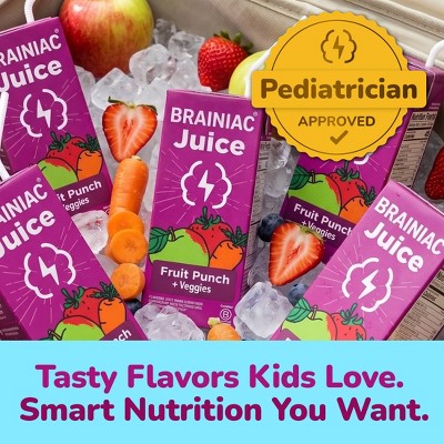Brainiac Kids Super Fruit Punch Juice Drink 8 pk/6.75 fl oz Boxes