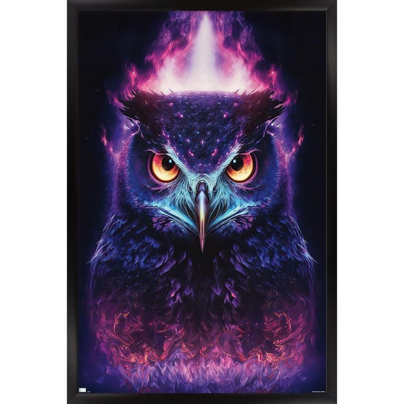 Trends International Wumples - Mystic Owl Framed Wall Poster Prints, 1 of 7