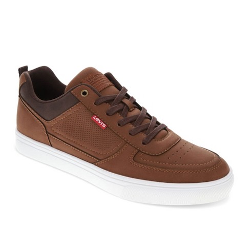 Brown best sale levis shoes