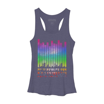 Women's Design By Humans Music City By clingcling Racerback Tank Top