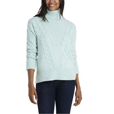 Vince Camuto Womens Cable-Stitch Pullover Sweater