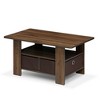HOMLUX 31" Coffee Table Modern Living Room Furniture with Storage Bin Drawer & Open Shelf - 2 of 4