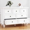 Vintage Dresser for Bedroom with 7 Drawers, Vintage Design Wood Drawer Dresser Chest of Drawers for Closet, Living Room, Hallway, Nursery - 2 of 4