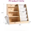 FONTOI Kids Bookshelf for Kids Rooms, Bookcase Toy Organizer Toddler Nursery Book Shelves - 2 of 4