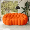 WJSHome 79.53'' Modern Bubble Sofa, Comfy Upholstered Loveseat Sofa, Lazy Floor Curved Couch for Living Room, Apartment, Small Space - 2 of 4