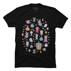 Men's Design By Humans Cute Halloween By kostolom3000 T-Shirt - 1 of 2
