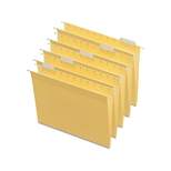 MyOfficeInnovations Hanging File Folders 5-Tab Letter Size Yellow 25/Box (163519)