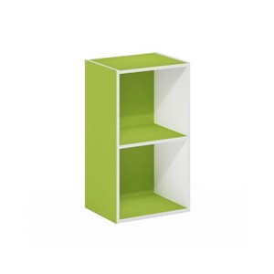 HOMLUX 2-Cube Bookcase Floor Open Wooden Storage Bookshelf Toy Organizer, Multiple Colors - 1 of 4