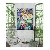 Cottage Garden West of The Wind Luminous Colorful 30 x 40 Inch Waterproof Gallery Wrapped Canvas, Outdoor Garden, Yard, Patio All Weather Hanging - 2 of 2