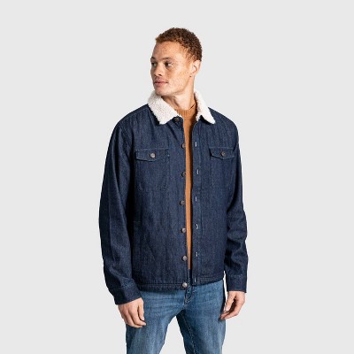 United By Blue Men's Organic Sherpa-lined Shirt Jacket - Indigo L : Target